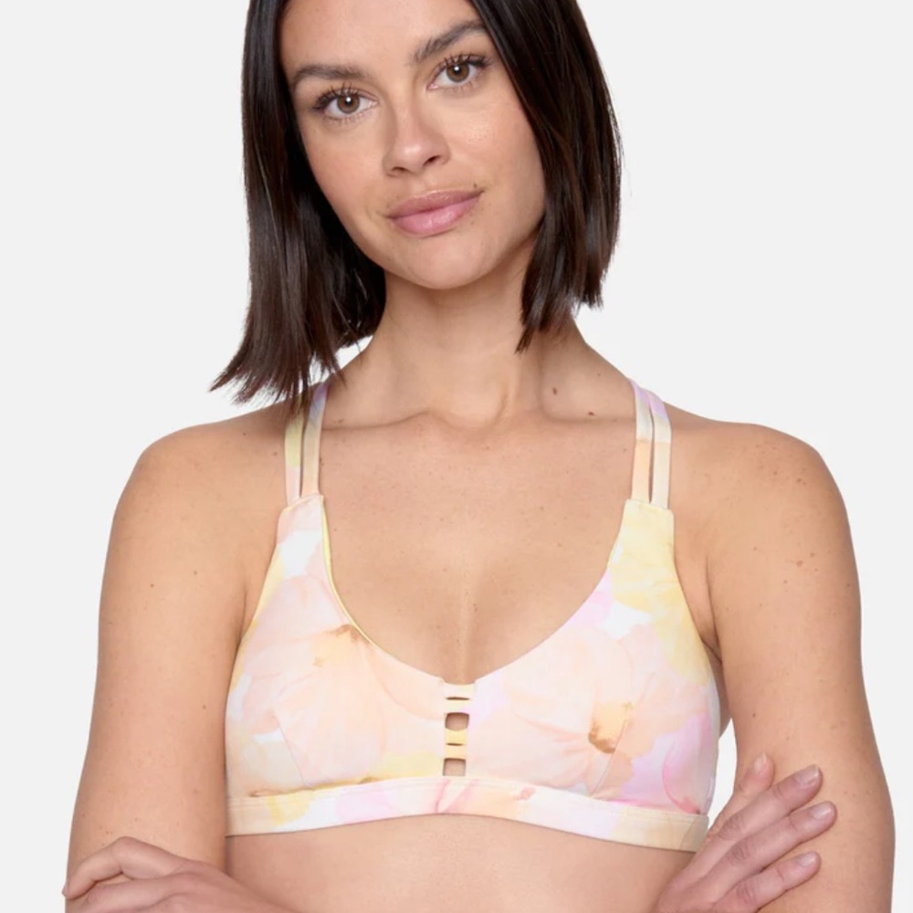 Hurley x Moore Aloha Max Hibiscus Scoop Bikini Top